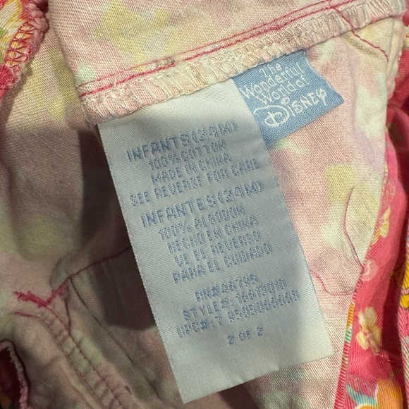 Vintage Disney Winnie the Pooh Pink Romper 24 Months | World of Wonderful Floral - Picture 5 of 5